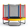 Children's Trampoline with Safety Enclosure - 140x140x160 cm - Multicolor